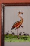 Medium Old Wood Frame with Botanical/Wildlife Painting - 585