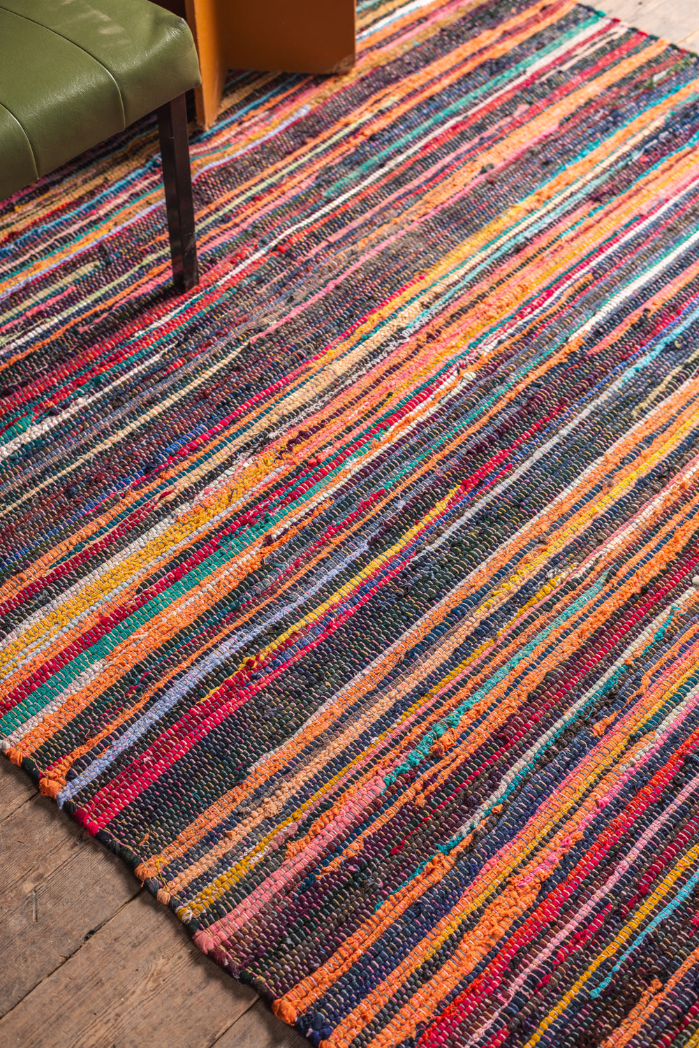 Multi-Coloured Rag Rug | Various Sizes Available – Ian Snow Ltd