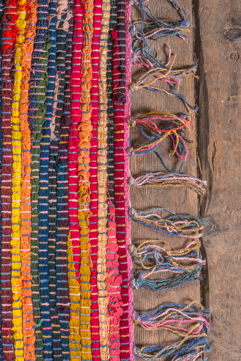 Multi-Coloured Rag Rug | Various Sizes Available – Ian Snow Ltd