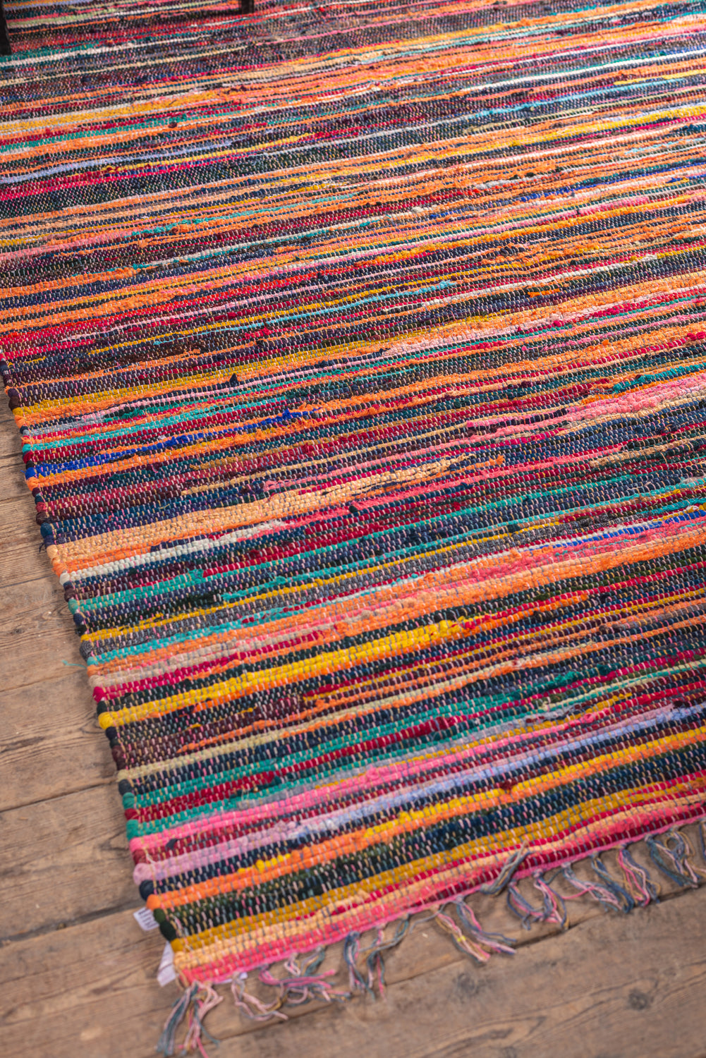 Multi-Coloured Rag Rug | Various Sizes Available – Ian Snow Ltd