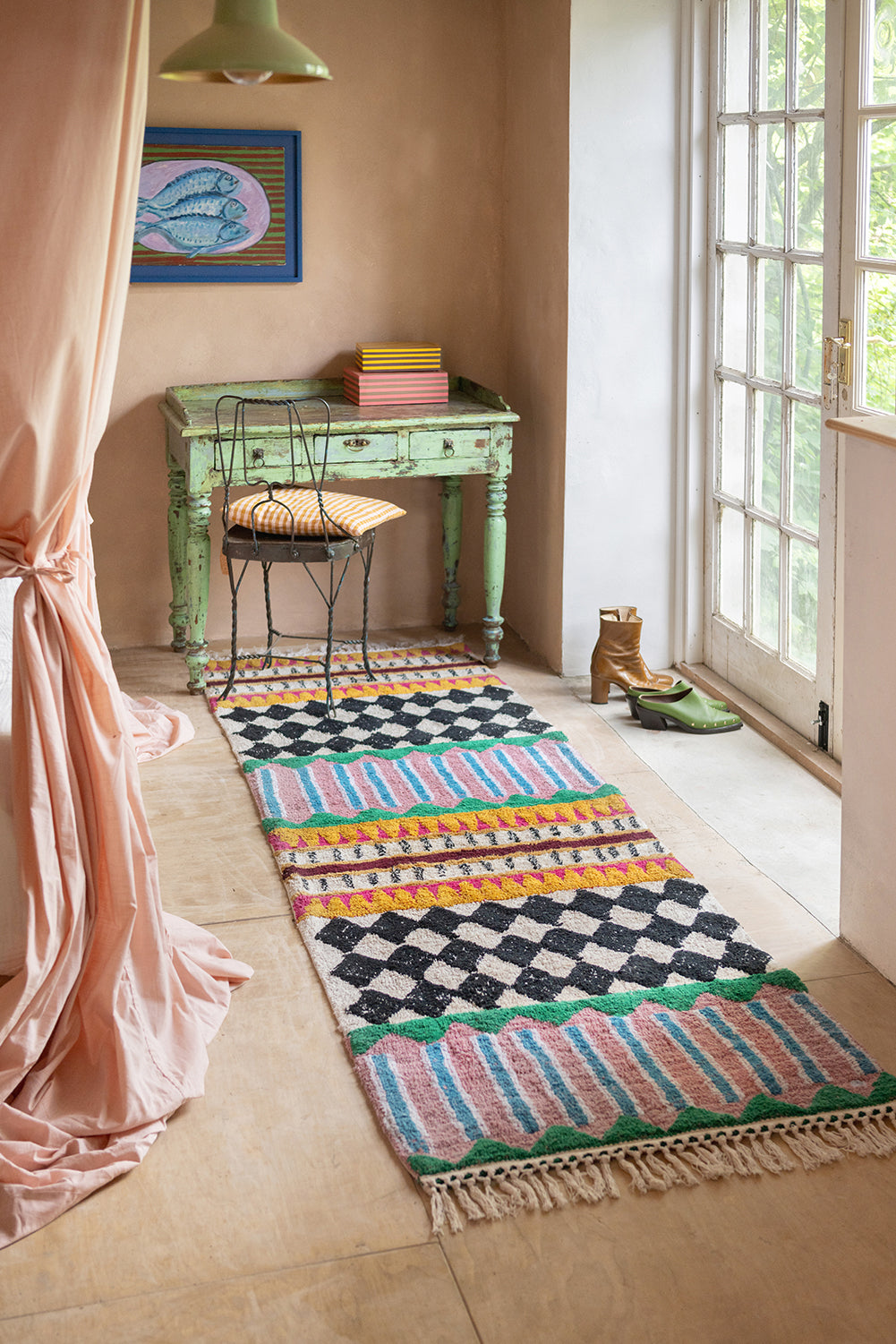 Palazzo Geometric 100% Recycled Runner Rug