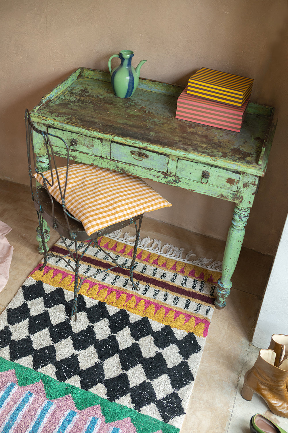 Palazzo Geometric 100% Recycled Runner Rug – Ian Snow Ltd