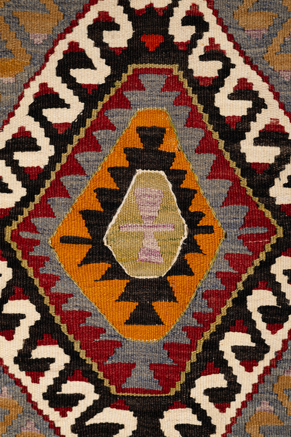 ROUND112cm\"Clockwork”ViNTAGE TURKiSH RUG Vintage Round Rug Persian Oriental Circle Area Carpets
