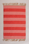 Demelza Small Pink & Red Striped Rug