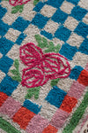 Dakota Rose Chequered Recycled Cotton Rug
