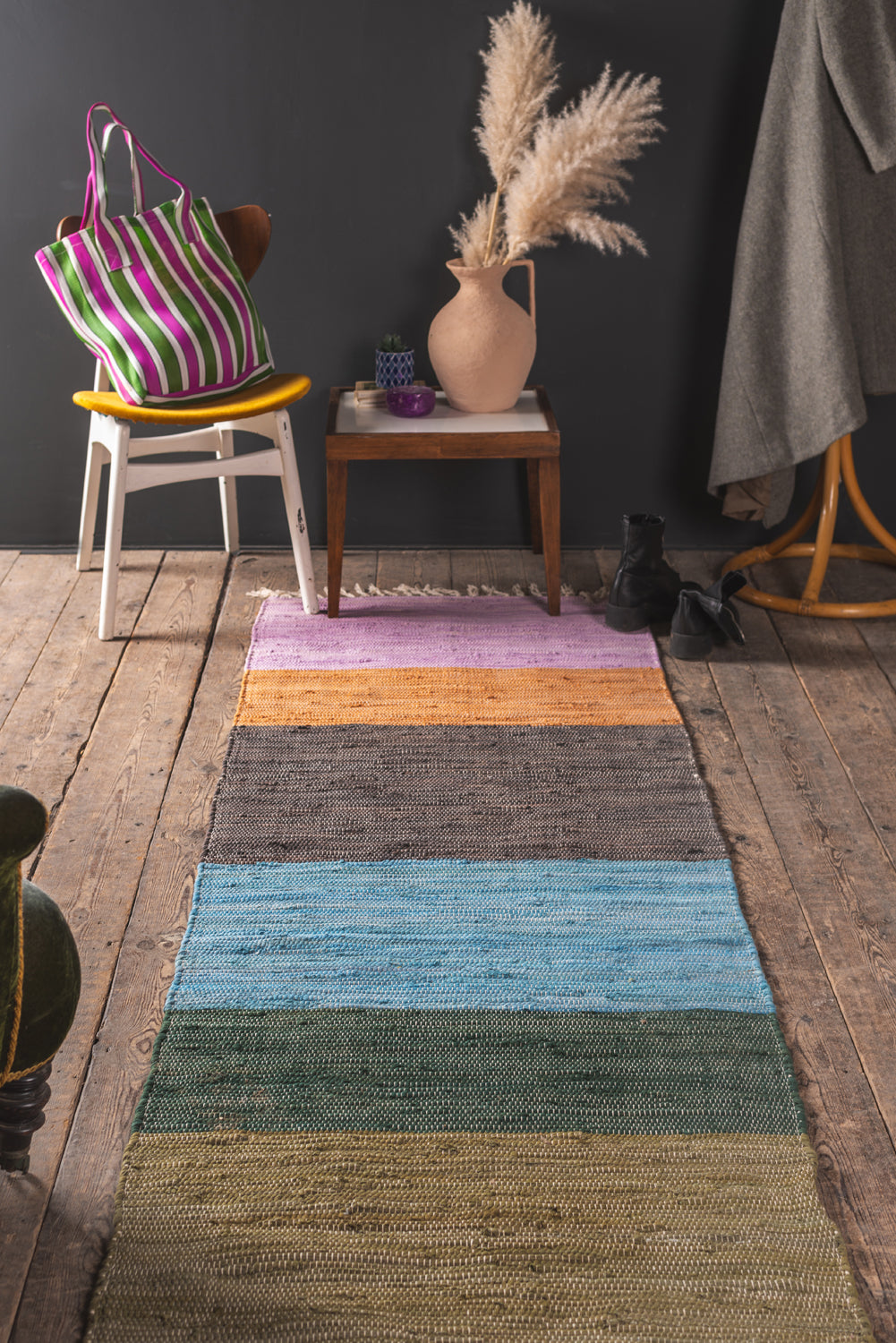 Multi-Coloured Rag Rug | Various Sizes Available – Ian Snow Ltd