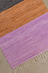 Earth Tones Striped Recycled Runner Rug
