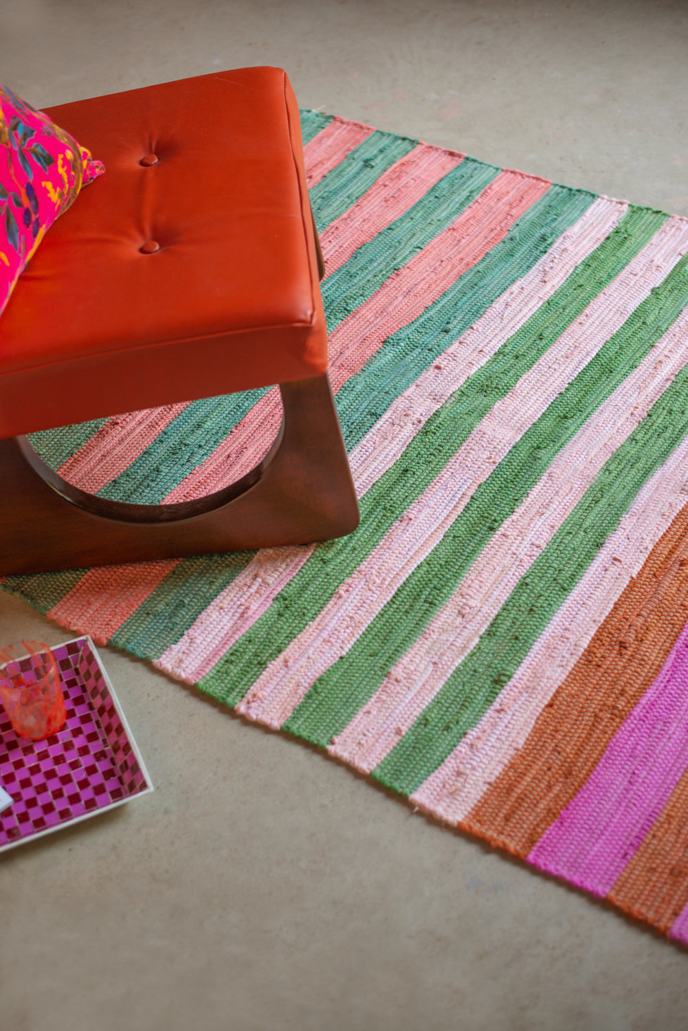 Multi-Coloured Rag Rug | Various Sizes Available – Ian Snow Ltd