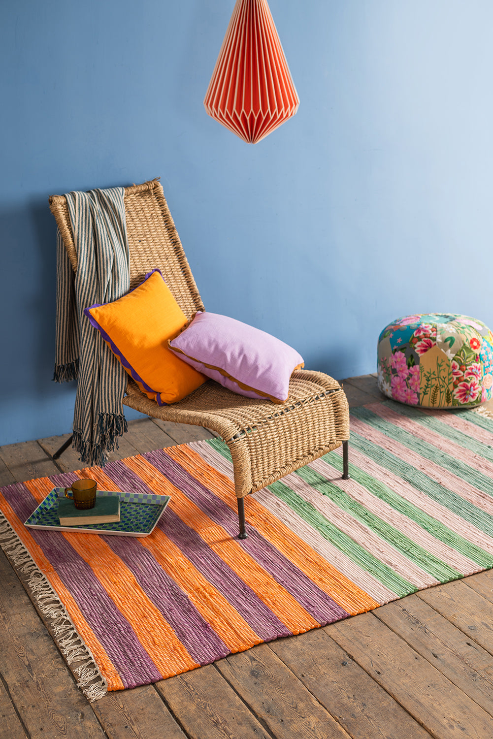 Multi-Coloured Rag Rug | Various Sizes Available – Ian Snow Ltd