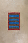Blue & Brown Striped Small Recycled Rug