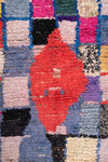 Vintage Moroccan Boucherouite Checkered Rug 115x185cm - (04)