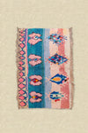 Vintage Moroccan Boucherouite Pastel Pink & Blue Rug 115x180cm - (09)