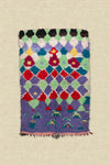 Vintage Moroccan Lime & Lilac Tufted Boucherouite Rug 125x200cm- (13)