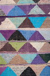Vintage Moroccan Flat Weave Boucherouite Rug 150x220cm - (20)