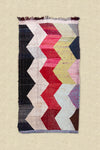 Vintage Moroccan Flat Weave Boucherouite Rug 135x260cm - (21)
