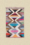Vintage Moroccan Flat Weave Boucherouite Rug 135x235cm - (28)