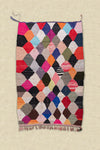 Vintage Moroccan Flat Weave Boucherouite Rug 135x205cm - (30)