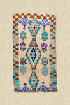 Vintage Moroccan Pastel Boucherouite Rug 125x240cm - (38)