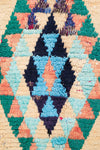 Vintage Moroccan Pastel Boucherouite Rug 125x240cm - (38)