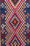 Vintage Moroccan Tufted Boucherouite Runner Rug 95x210cm - (40)