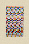 Vintage Moroccan Checkered Woven Rug 120x200cm - (41)
