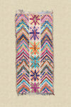 Vintage Moroccan Boucherouite Arrow Rug 110x240cm - (42)