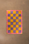 Mallow Check & Scallop Recycled Cotton Rug