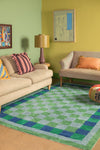 Nell Chequered Recycled Cotton Rug