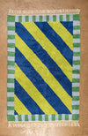 Ex Sample/Seconds Blue & Yellow Diagonal Stripe Tufted Medium Rug