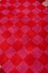 Ex Sample/Seconds Pink & Red Check Tufted Medium Rug