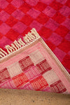 Ex Sample/Seconds Pink & Red Check Tufted Medium Rug