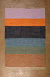 Ex Sample/Seconds Earth Tones Striped Medium Recycled Rug