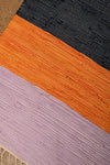 Ex Sample/Seconds Earth Tones Striped Medium Recycled Rug