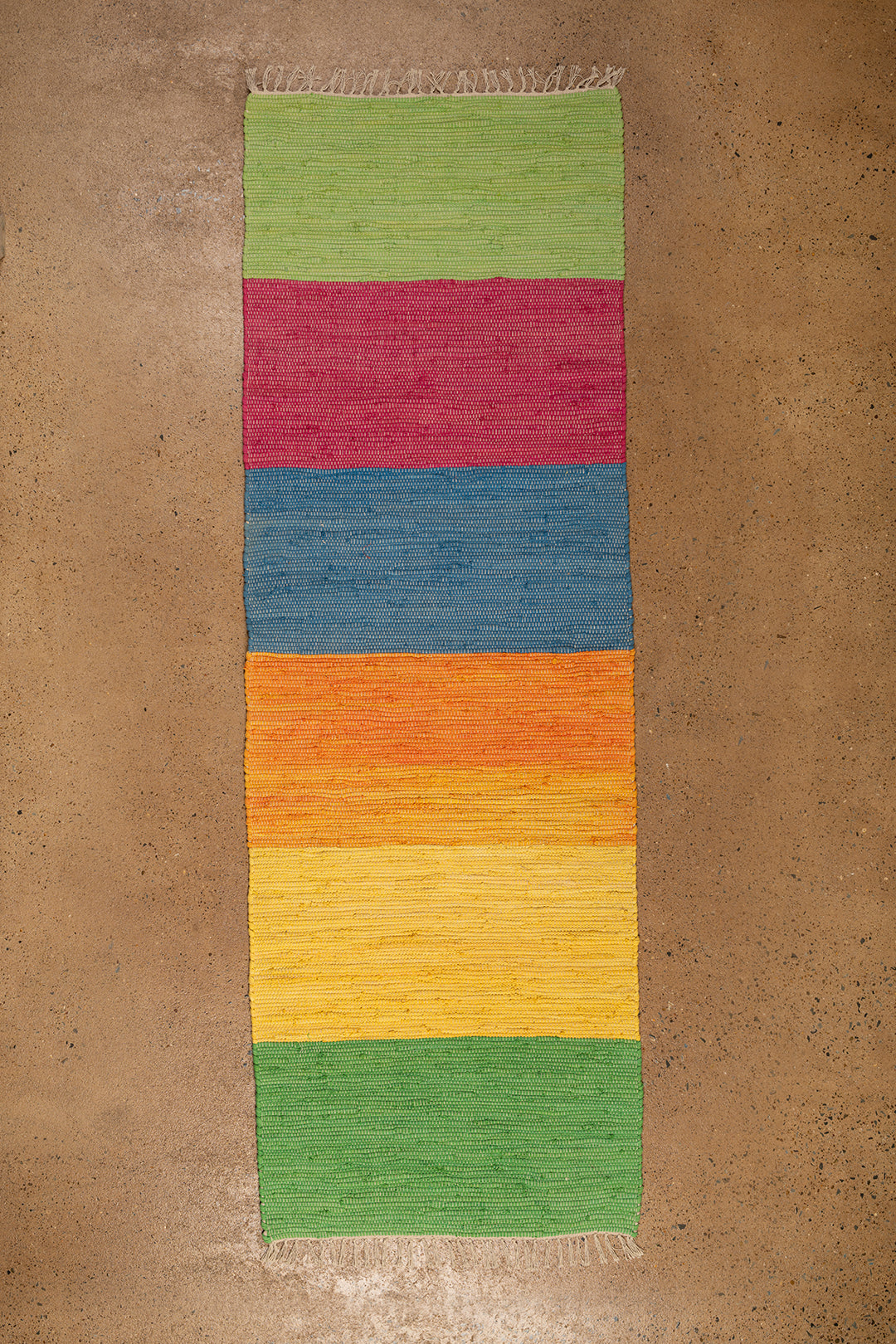 Ex Sample/Seconds Bright Block Stripe Recycled Runner Rug