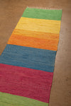 Ex Sample/Seconds Bright Block Stripe Recycled Runner Rug