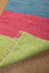 Ex Sample/Seconds Bright Block Stripe Recycled Runner Rug