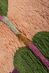 Ex Sample/Seconds Green Hearts on Pink Tufted Small Rug with Tassels