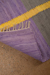 Ex Sample/Seconds Blue & Purple Tones with Yellow Runner Rug