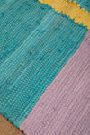 Ex Sample/Seconds Blue & Purple Tones with Yellow Runner Rug