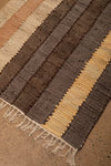 Ex Sample/Seconds Brown Tones Striped Runner Rug