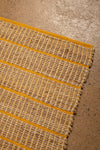 Ex Sample/Seconds Jute & Yellow Stripe Small Rug