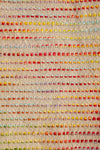 Ex Sample/Seconds Rainbow Weave on Natural Cotton Throw
