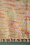 Ex Sample/Seconds Rainbow Weave on Natural Cotton Throw