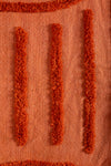 Ex Sample/Seconds Terracotta with Orange Tufted Design Cotton Throw