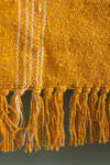 Ex Sample/Seconds Yellow Check Cotton Throw
