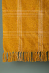 Ex Sample/Seconds Yellow Check Cotton Throw