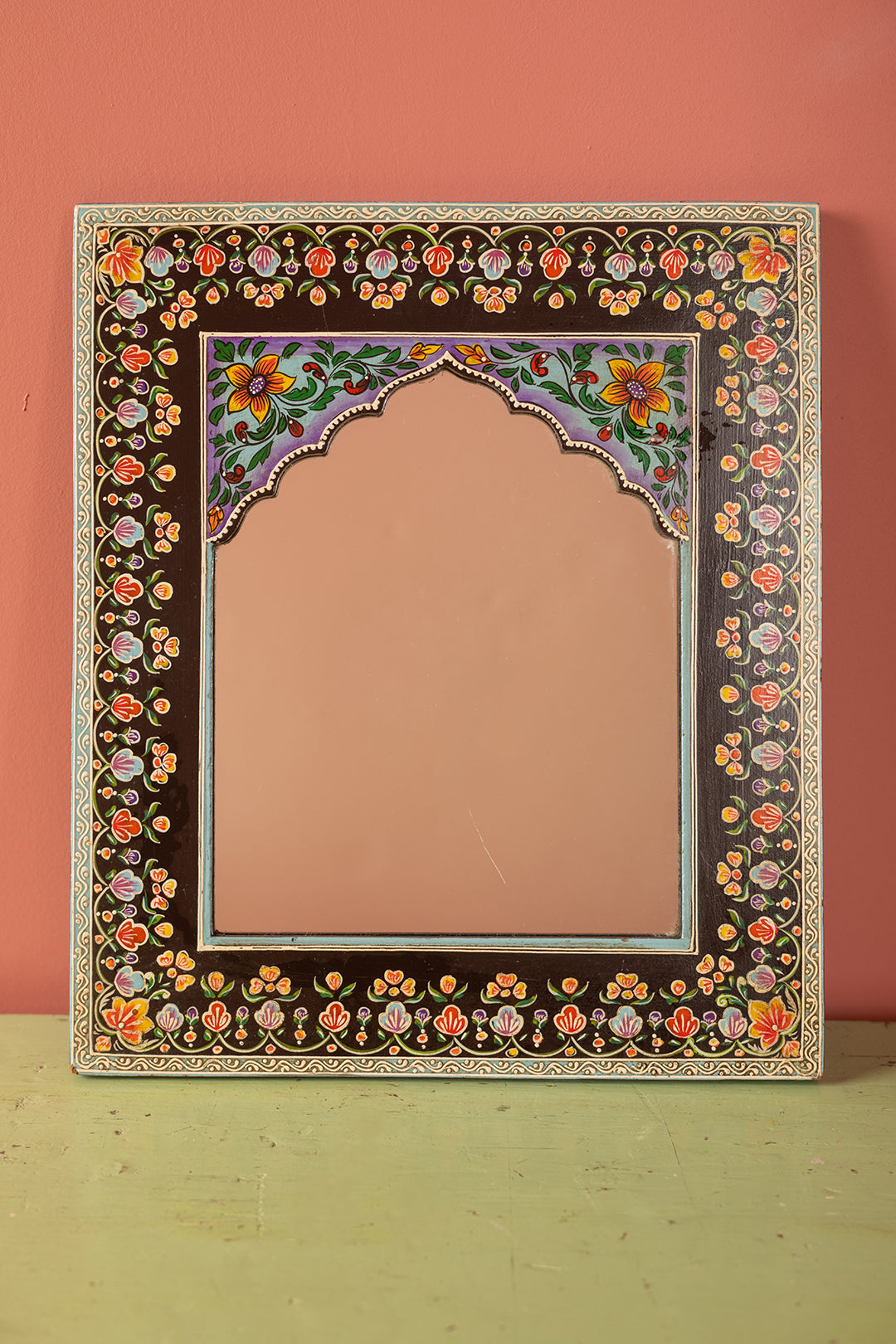 Ex Sample/Seconds Black Mehandi Arch Mirror
