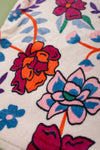 Ex Sample/Seconds White Floral Velvet Cushion Cover