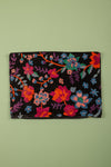 Ex Sample/Seconds Black Floral Velvet Cushion Cover