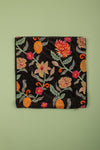 Ex Sample/Seconds Black Flower & Foliage Velvet Cushion Cover